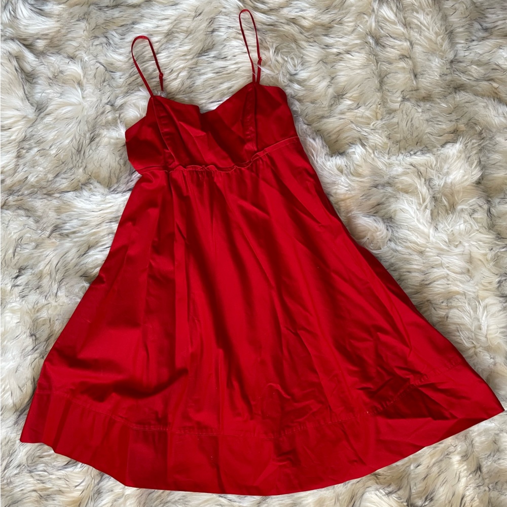 THE LIMITED red adjustable strap mini dress